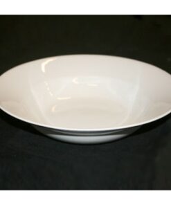 BAS Vit, Tallrik 29 cm, djup, stengods