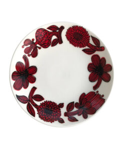 Aster Röd, Tallrik 18 cm u bräm