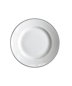 NATUR Snövit, Tallrik 22 cm m bräm