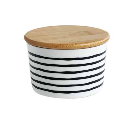 SIXTEN SVART, Burk 10 cm, rak m lock
